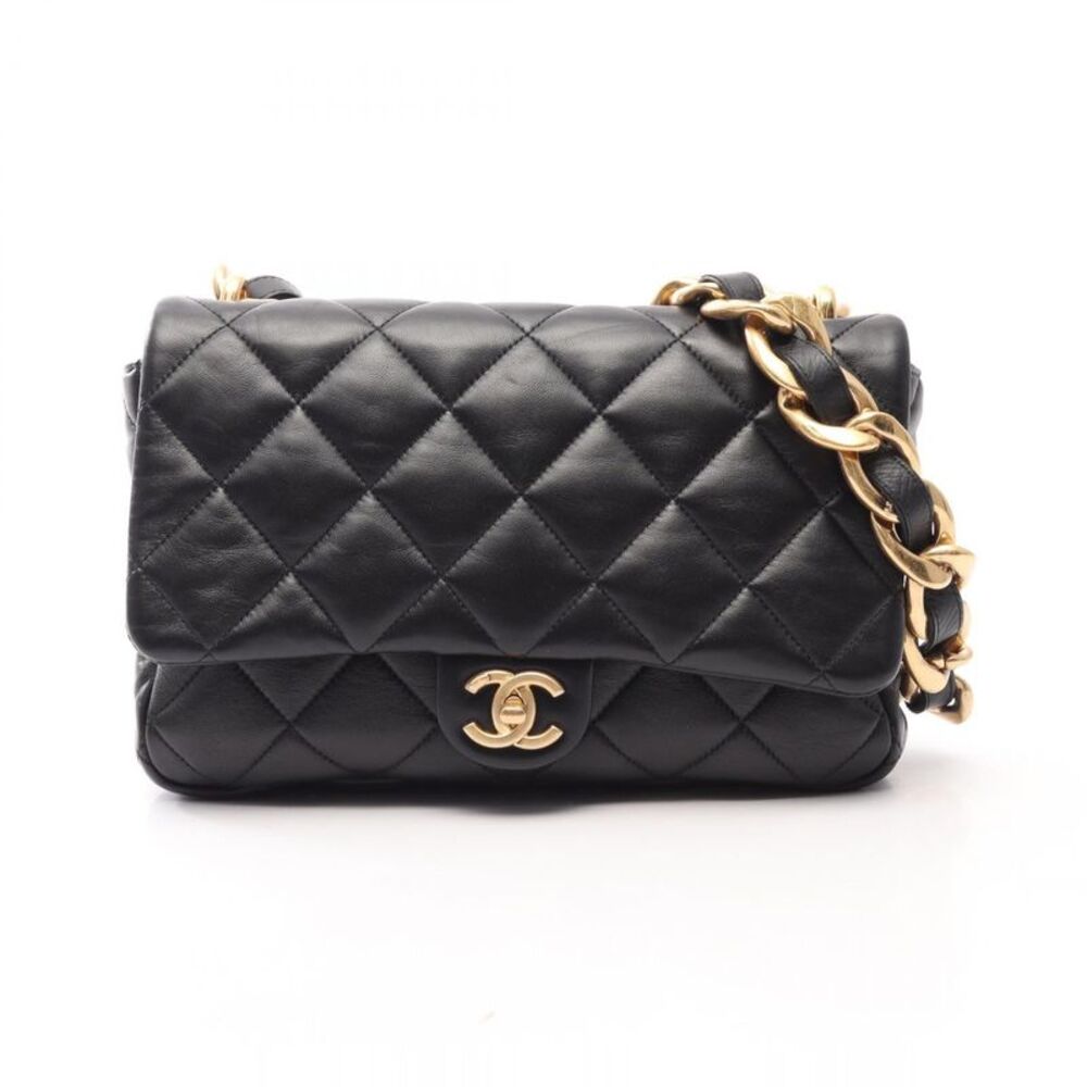 Chanel Large Flap Bag Lambskin Shoulder Bag